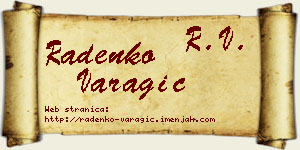 Radenko Varagić vizit kartica